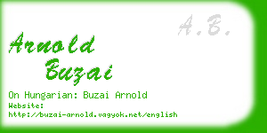 arnold buzai business card